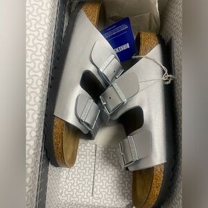 Womens Birkenstocks Arizona soft leather 2 strap sandal